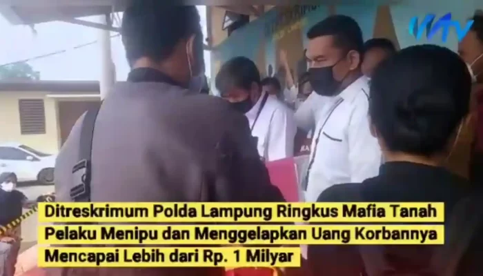POLISI BEKUK MAFIA TANAH TIPU KORBAN SATU MILYAR