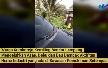 WARGA MENGELUH PENCEMARAN ASAP DEBU INDUSTRI RUMAHAN | SUMBEREJO KEMILING |
