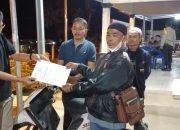 Polisi Serahkan Barang Bukti Sepeda Motor Milik Pemudik