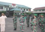 Bukti Cinta Tanah Air, Prajurit Dan PNS Kodim 0410/KBL Laksanakan Upacara Bendera