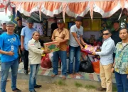Tim Media di Lampung Salurkan Bantuan untuk Korban Kebakaran