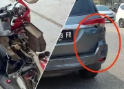 Mobil SUV Diseruduk Motor Bonceng Tiga, Dua Luka-luka, Satunya Kabur Entah Kemana