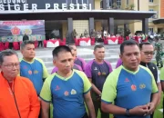 Polda Lampung Bersama TNI Gelar Turnamen Mini Soccer Sambut HUT TNI ke-77
