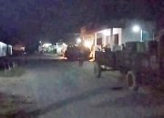 Proyek Hotmix Aspal Jalan di Kedondong Gedung Tataan Di Kerjakan Tengah Malam dan Sangat Tipis