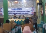 Kasat Binmas Polres Metro Berikan Sosialisasi dan Penyuluhan Hukum