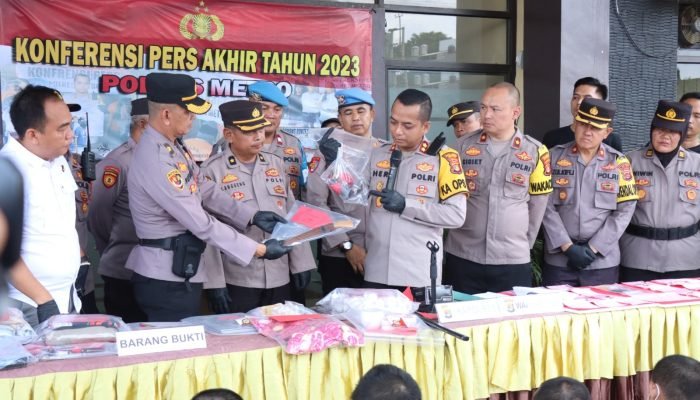 Selama Tahun 2023, Penyelesaian Kasus Gangguan Kamtibmas Polres Metro Naik 57%