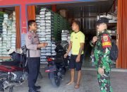 Pastikan Kamtibmas Aman Jelang Pemilu 2024, TNI-Polri Berikan Sosialisasi Ke Warga.