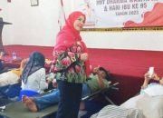 Walikota Bandar Lampung Eva Dwiana Hadiri Pelaksanaan Donor Darah