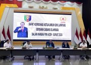 Jelang Penyelenggaraan PON XXI Sumut – Aceh, Gubernur Arinal Djunaidi Gelar Rakor Bersama Pengurus Cabor KONI Provinsi Lampung