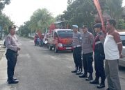 Polres Metro Amankan Kampanye Door To Door Partai Peserta Pemilu 2024.