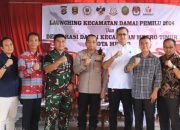 Kapolres Metro Launching Kecamatan Damai Pemilu 2024.