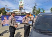 Satlantas Polres Metro Laksanakan Gakturlalin Dan Himbauan Keselamatan.