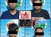Satresnarkoba Polres Metro Amankan 4 Pria Saat Pesta Narkoba.