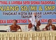 Kadisdikbud Buka FLS2N SD/MI & SMP/MTs Tingkat Kota Bandar Lampung 2024