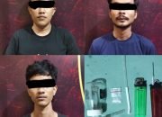 Sedang Asyik Pesta Sabu, 3 Pemuda Di Amankan Ke Polres Metro.