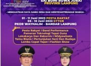 GTTGN XXIV/2023 Provinsi Lampung Jadi Tuan Rumah