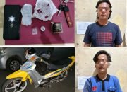 Na’as Nasib Kedua Pelaku,Saat Membuang Sabu, Ketahuan Sat Narkoba Polres Metro.