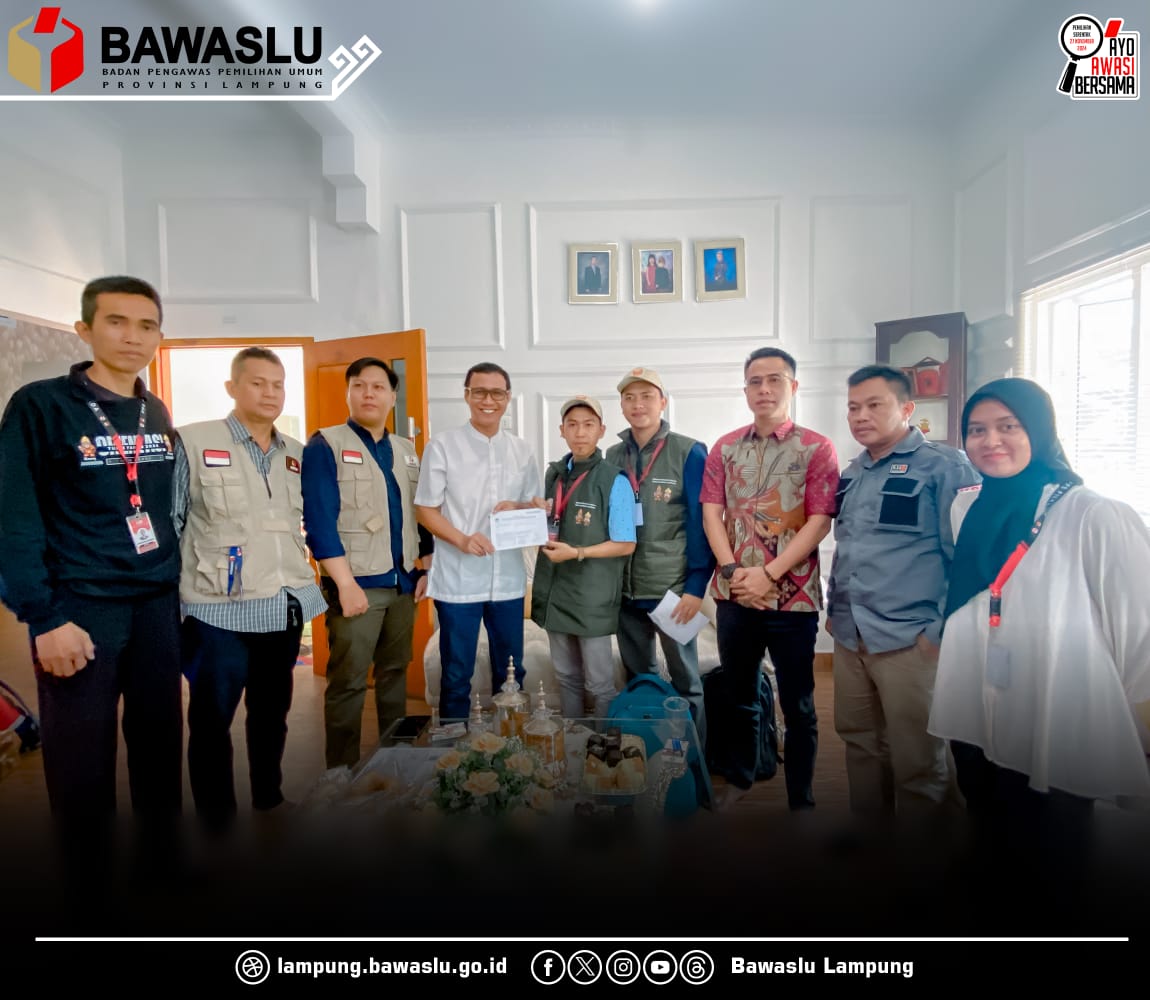 Wujudkan Daftar Pemilih Berkualitas, Bawaslu Lampung Tekankan Jajaran Pengawas Pemilu Untuk Awasi Proses Coklit 2024