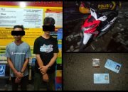Preventif Strike: Samapta Polres Metro Tangkap 2 Pria Yang Bawa Sinte Dan Motor Tanpa Surat.
