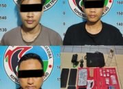 Tiga Pemuda Berhasil Diamankan Polres Bersana Polsek Metro Pusat.