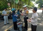 Satlantas Polres Metro Gelar Operasi Zebra Krakatau 2024, Berikan Himbauan Kepada Pelanggar di SP Masjid Taqwa.