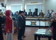 Ria Hartini Resmi Dilantik Sebagai Ketua DPRD Metro Bersama Dua Wakilnya.