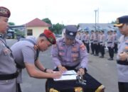 Serah Terima Kasat Narkoba Dan Kasatreskrim Polres Metro.