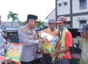 Kapolres Metro Gelar Bakti Sosial untuk Tukang Becak di Bulan Suci Ramadhan.