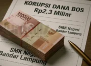 Dugaan Korupsi Dana BOS SMK Negeri 8 Bandar Lampung Capai Rp2,3 Miliar