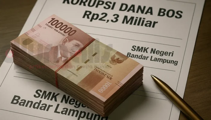 Dugaan Korupsi Dana BOS SMK Negeri 8 Bandar Lampung Capai Rp2,3 Miliar