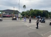 Polwan Polres Metro Gelar Pengaturan Lalu Lintas dalam Rangka HUT Polwan ke-77