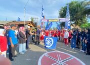 Ratusan Warga RW 01 Tejo Agung Gelar Jalan Sehat Bersama Dr. Rafiq Adi Pradana.
