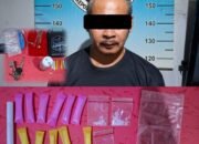 Polres Metro Tangkap Pria Diduga Pengedar Sabu, Dan Amankan Barang Bukti.