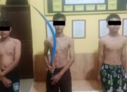 Tiga Pelajar Metro Diamankan Polisi Usai Terlibat Tawuran dan Bawa Sajam.