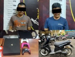Dua Pelaku Curat di Metro Selatan Ditangkap, Polisi Amankan Motor dan PS4 Hasil Kejahatan.