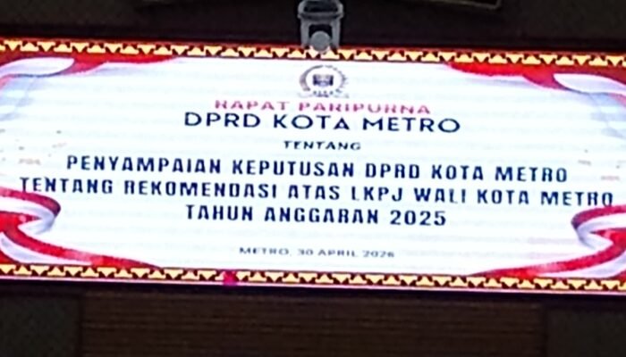 Walikota Metro Tanggapi Rekomendasi DPRD Terkait LKPJ Yang Ia Sampaikan Sebelumnya.