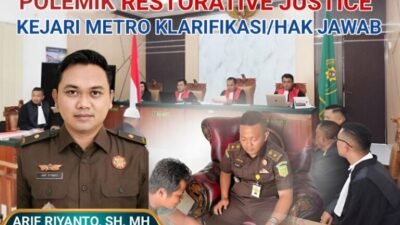 Jaksa Viral dan Tuai Spekulasi, Kejari Metro Tegaskan Bukan Restorative Justice.