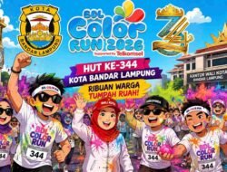 BDL Color Run 2026 Meriahkan HUT ke-344 Kota Bandar Lampung, Ribuan Warga Ikuti Ajang Penuh Warna