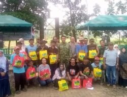 Kodim 0411/ KM Rehab Jembatan Gantung Merah Puti Di Taman Capit Urang.
