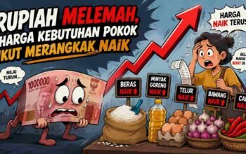 Rupiah Melemah, Harga Kebutuhan Pokok Ikut Merangkak Naik
