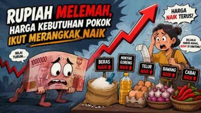 Rupiah Melemah, Harga Kebutuhan Pokok Ikut Merangkak Naik