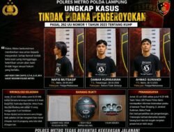 Tiga Pelaku Pengeroyokan di Metro Akhirnya Dibekuk Polisi.